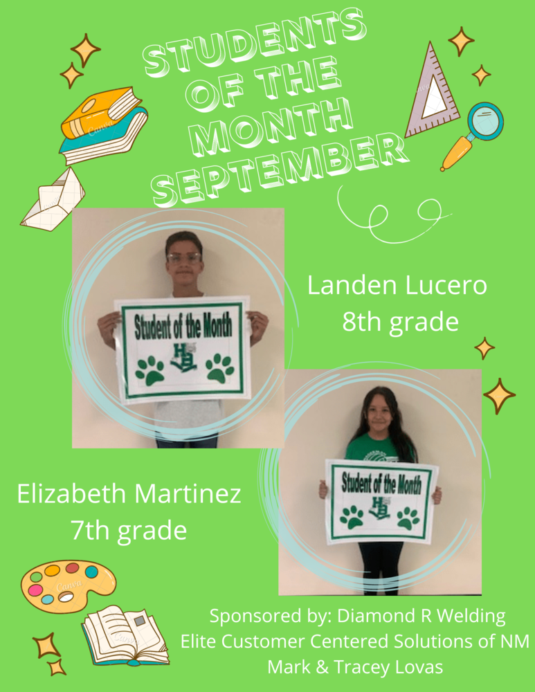 September Students of the Month (HMS)