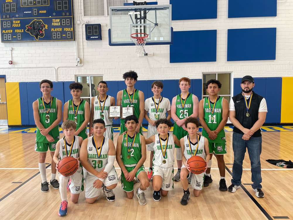 7th and 8th grade Boys Basketball won the SE NM Conference Championship 