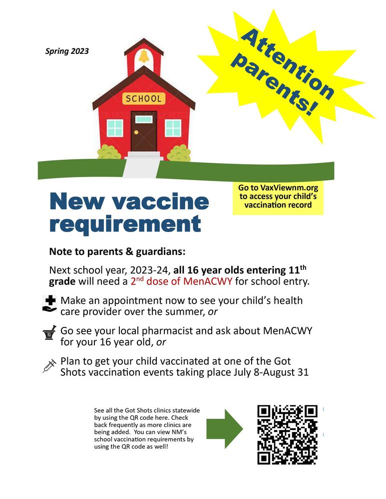 New Vaccine Requirement